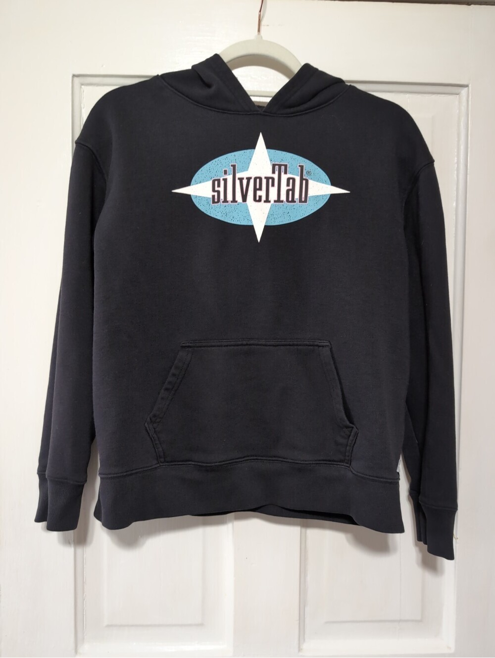 Levi’s Silver Tab Big Logo Black Pullover Hoodie Kids L(12-13) School(1533)B